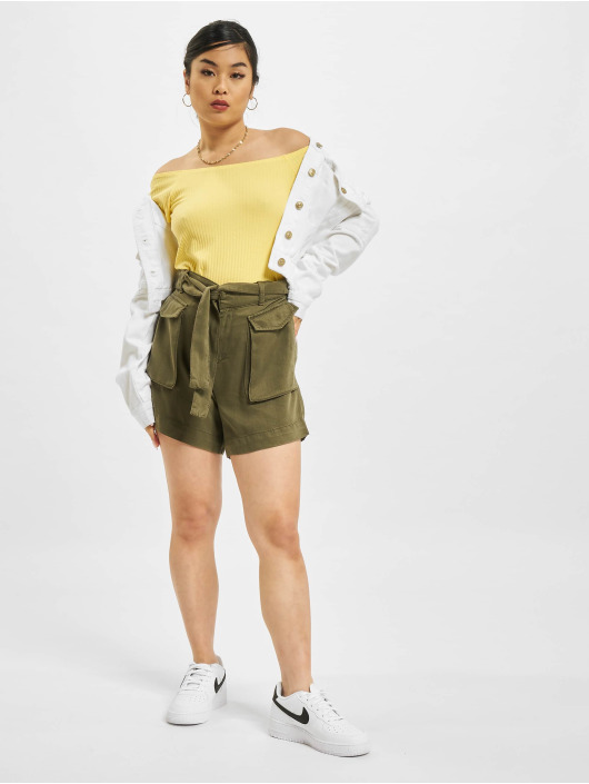 Only Tops sans manche Nella Off-Shoulder jaune